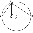 Диаметр окружности. Перпендикуляр, опущенный из точки окружности на диаметр.