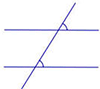 Соответственные углы при параллельных прямых